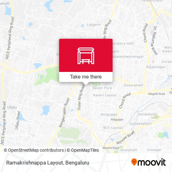 Ramakrishnappa Layout map