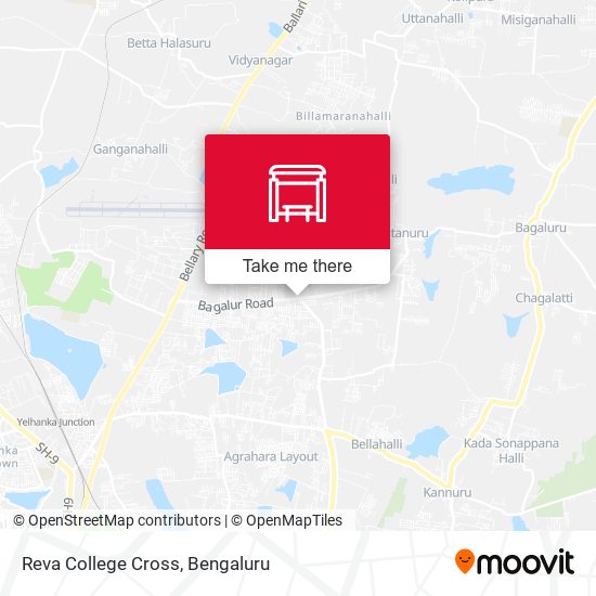 Reva College Cross map
