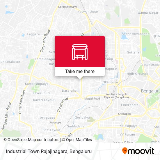 Industrial Town Rajajinagara map