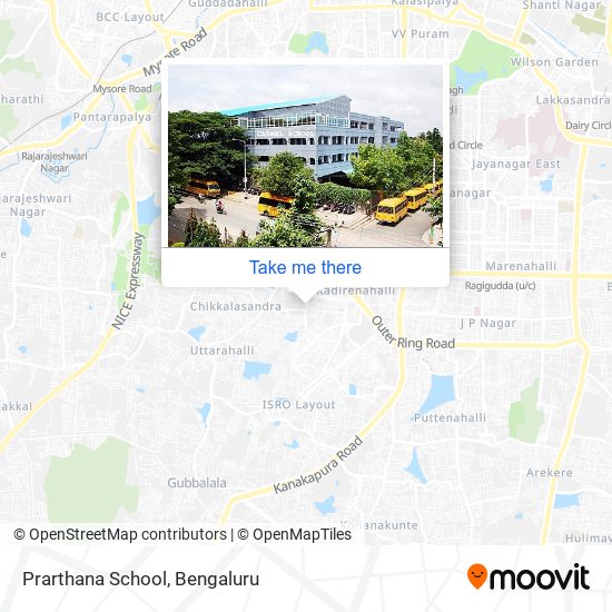 Prarthana School map