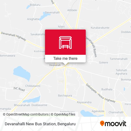 Devanahalli New Bus Station map