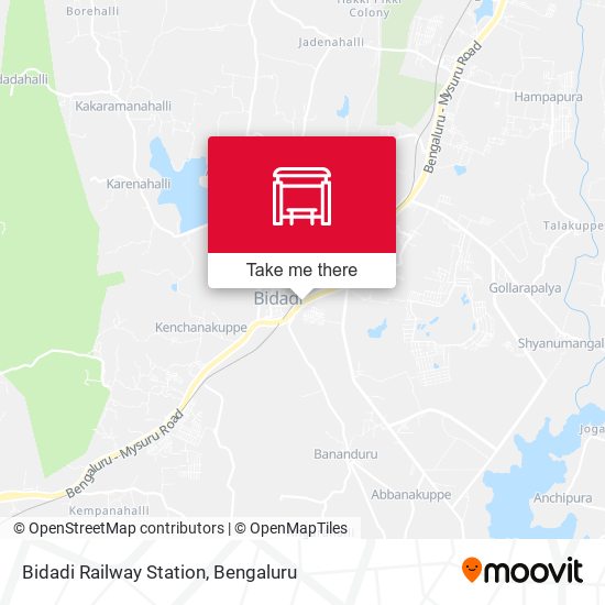 Bidadi Railway Station map