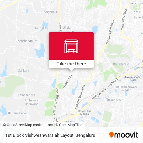 1st Block Vishweshwaraiah Layout map