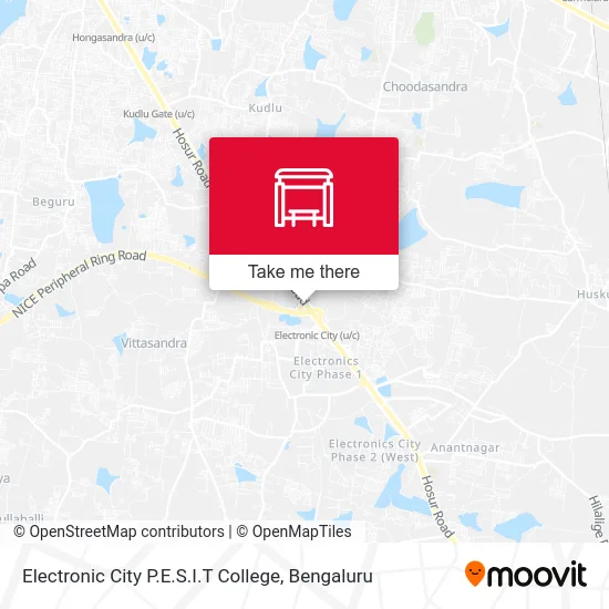 Electronic City P.E.S.I.T College map