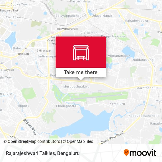 Rajarajeshwari Talkies map