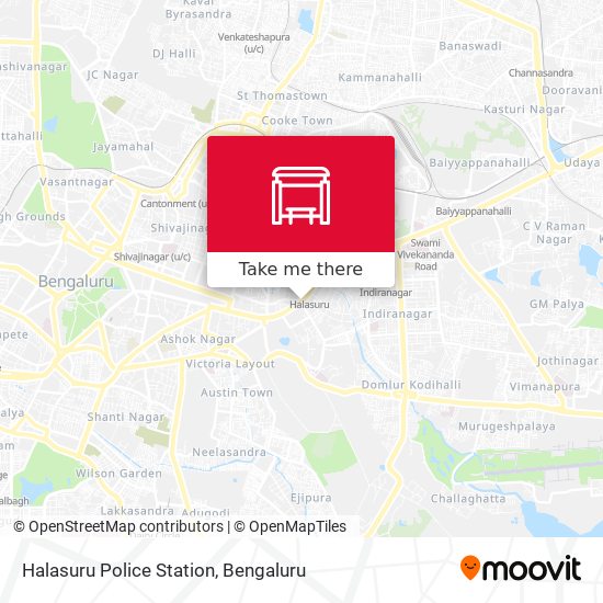 Halasuru Police Station map