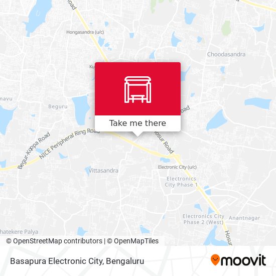 Basapura Electronic City map