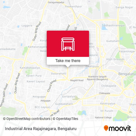 Industrial Area Rajajinagara map