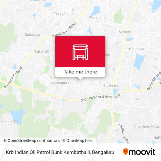 Krb Indian Oil Petrol Bunk Kembathalli map