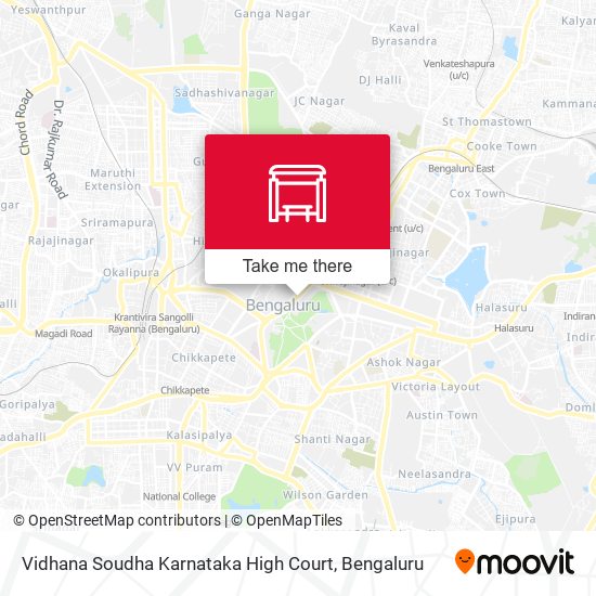 Vidhana Soudha Karnataka High Court map