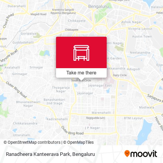 Ranadheera Kanteerava Park map