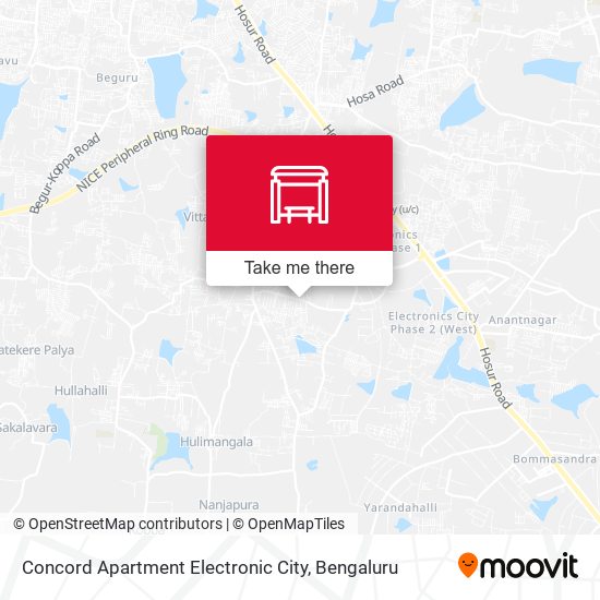 Concord Apartment Electronic City map