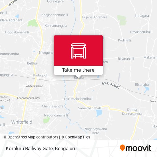 Koraluru Railway Gate map