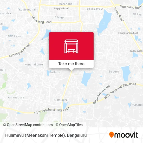 Hulimavu (Meenakshi Temple) map
