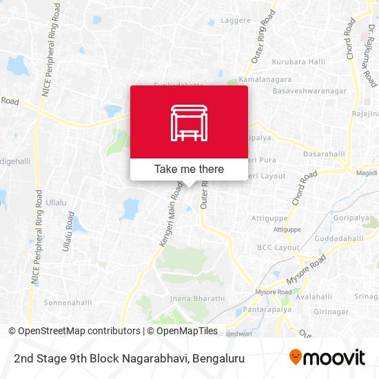 2nd Stage 9th Block Nagarabhavi map