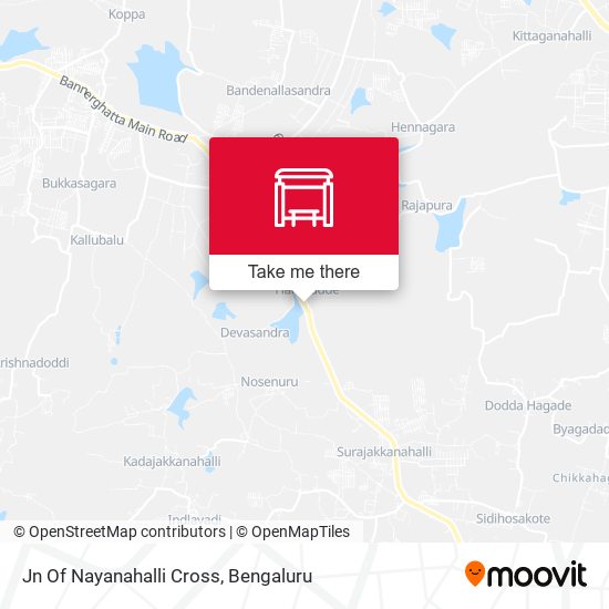 Jn Of Nayanahalli Cross map