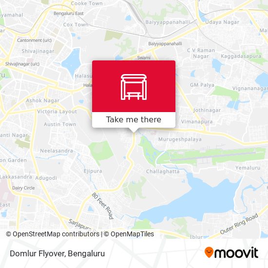Domlur Flyover map
