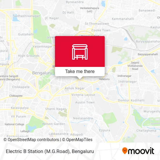Electric B Station (M.G.Road) map