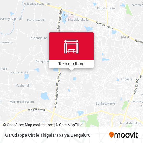 Garudappa Circle Thigalarapalya map