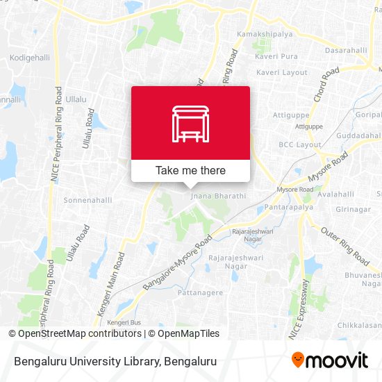 Bengaluru University Library map
