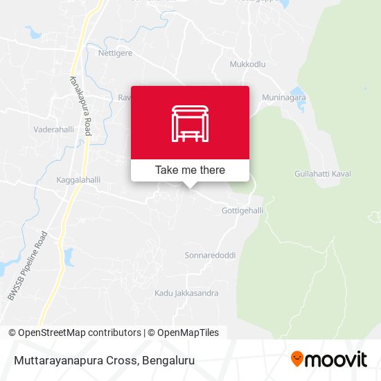 Muttarayanapura Cross map