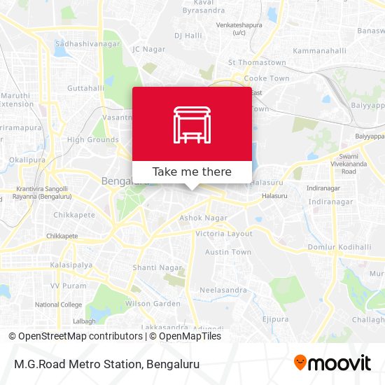 M.G.Road Metro Station map