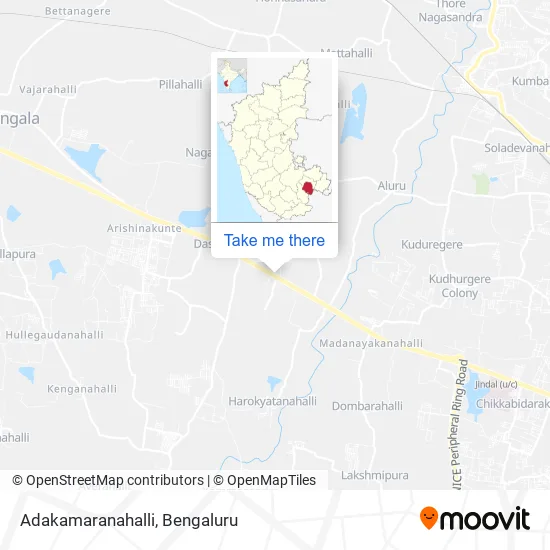 Adakamaranahalli map