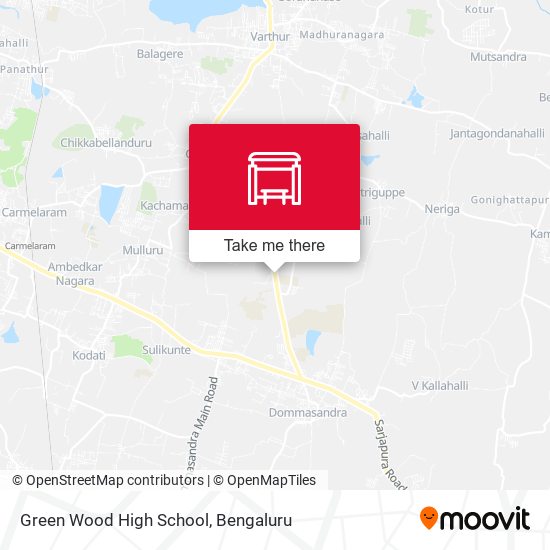 Green Wood High School map