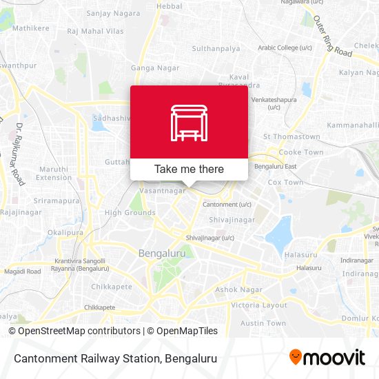 Cantonment Railway Station map