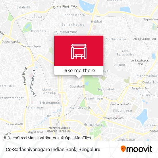 Cs-Sadashivanagara Indian Bank map