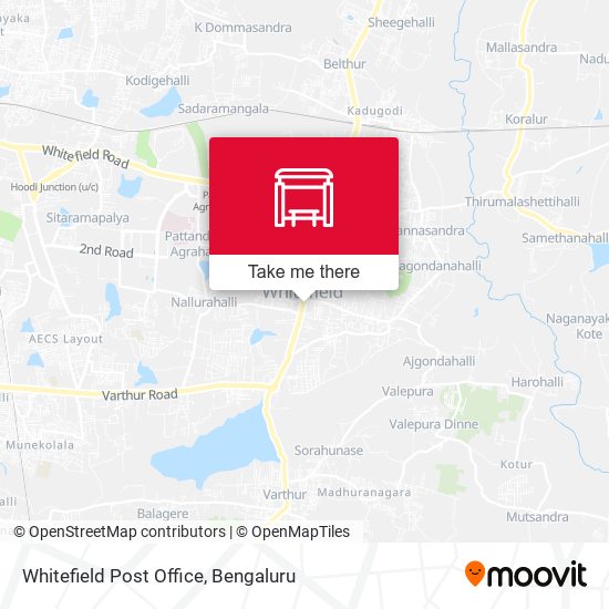 Whitefield Post Office map