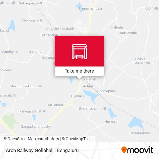 Arch Railway Gollahalli map