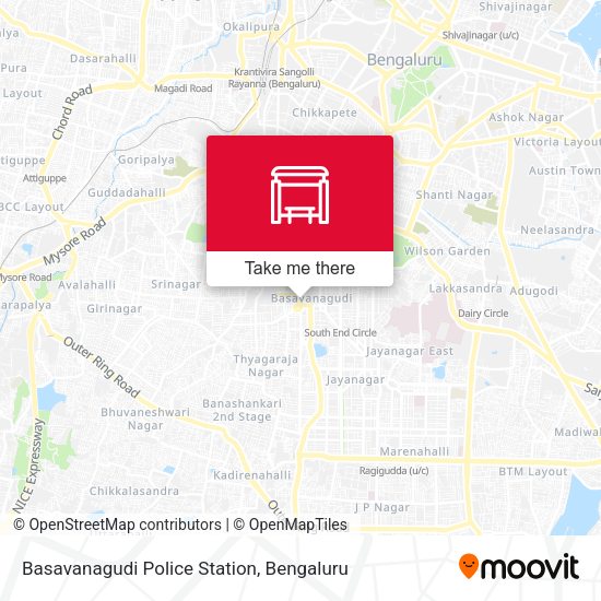 Basavanagudi Police Station map