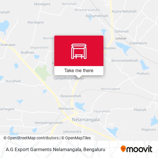 A.G Export Garments Nelamangala map