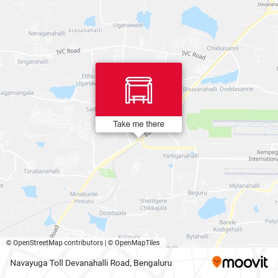Navayuga Toll Devanahalli Road map
