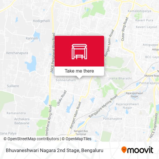 Bhuvaneshwari Nagara 2nd Stage map