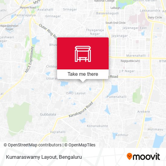 Kumaraswamy Layout map