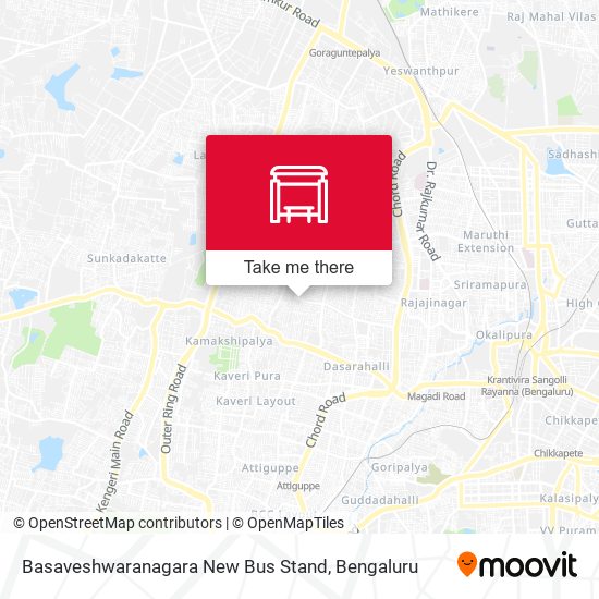 Basaveshwaranagara New Bus Stand map