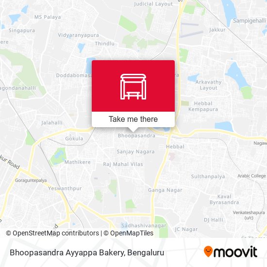 Bhoopasandra Ayyappa Bakery map