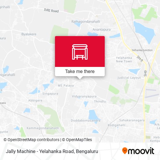 Jally Machine - Yelahanka Road map