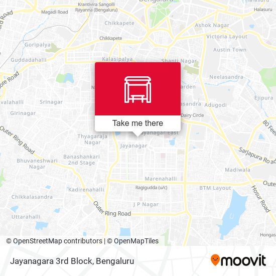 Jayanagara 3rd Block map