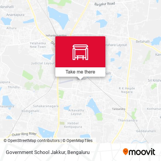 Government School Jakkur map