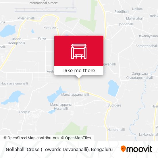 Gollahalli Cross (Towards Devanahalli) map