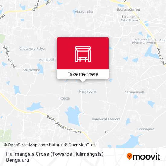 Hulimangala Cross (Towards Hulimangala) map
