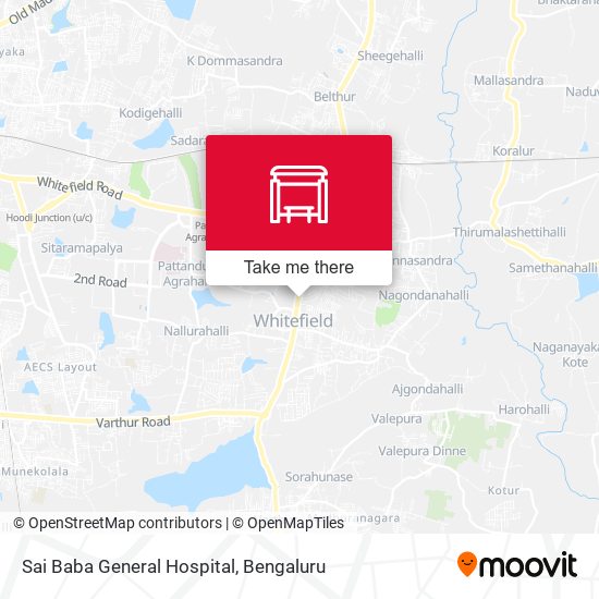 Sai Baba General Hospital map