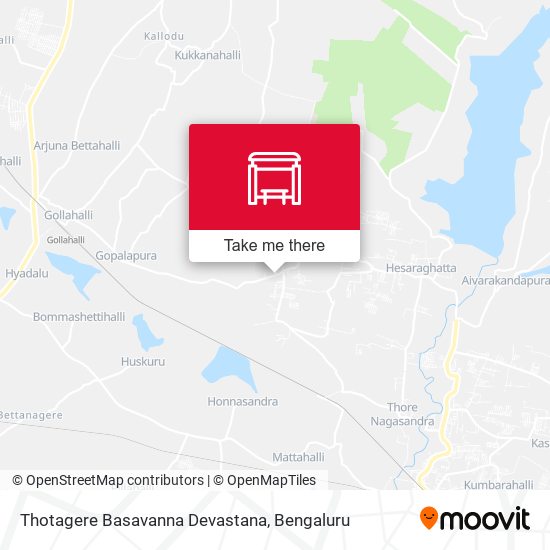 Thotagere Basavanna Devastana map