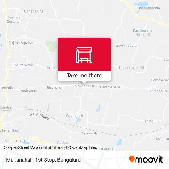 Makanahalli 1st Stop map