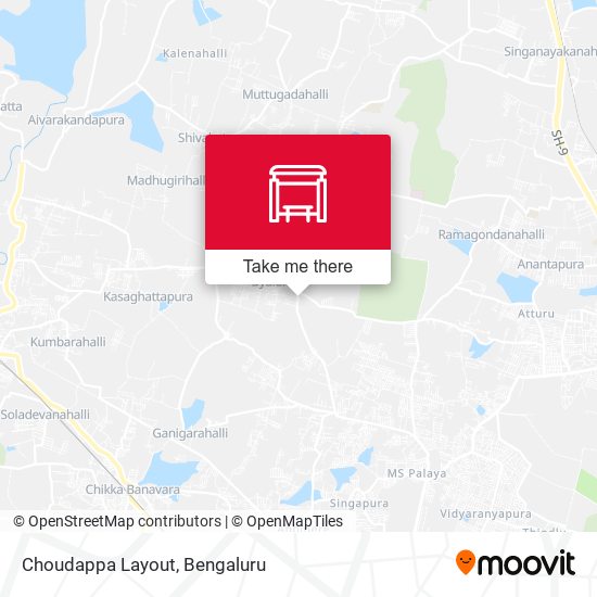 Choudappa Layout map