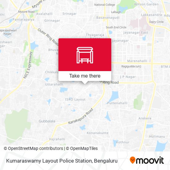 Kumaraswamy Layout Police Station map