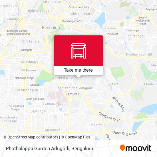 Phothalappa Garden Adugodi map